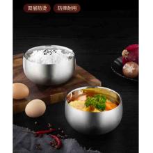 尚菲优品（SFYP）尚菲优品 316不锈钢碗12cm 汤碗面碗双层隔热耐摔餐具SFYP073L-12