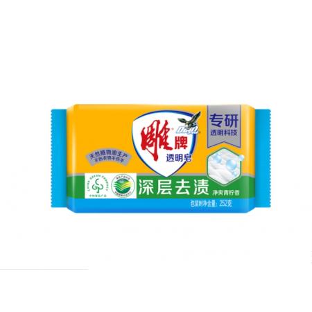 雕牌 青柠飘香透明皂/洗衣皂252g 深层去渍 肥皂36块