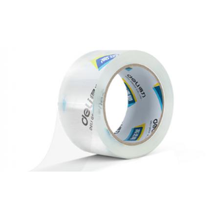 得力(deli)高品质高透明封箱胶带/打包胶带 60mm*100y*50um(91.4m/卷) 单卷装 30369