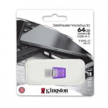 金士顿（Kingston）64GB Type-C USB3.2 Gen1 大容量手机U盘 DTDUO3CG3 双接口设计 读速200MB/s