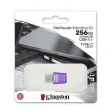  金士顿（Kingston）256GB Type-C USB3.2 Gen1 大容量手机U盘 DTDUO3CG3 双接口设计 读速200MB/s