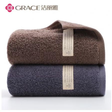 毛巾	洁丽雅（Grace）卡其色