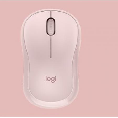 罗技（Logitech）M221静音鼠标 无线鼠标 办公鼠标 对称鼠标 带无线微型接收器 茱萸粉