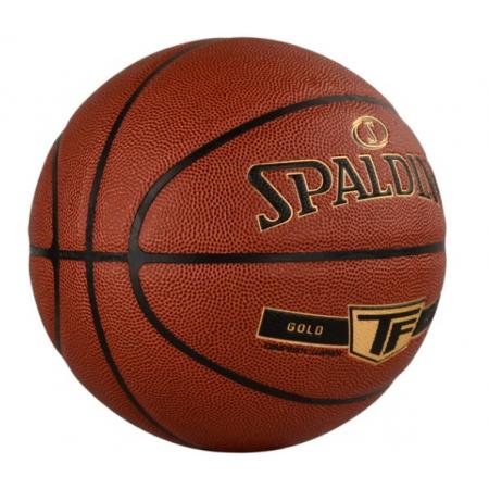 斯伯丁（SPALDING）篮球7号Gold经典系列室内外耐磨职业赛事七号PU材质篮球 76-857Y