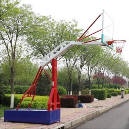 博森特（BOSENTE） 篮球架 户外标准可移动式成人家用学校比赛室外篮球架子篮球框架 彩色平箱篮球架
