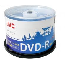 JVC/杰伟世 DVD-R 光盘/刻录盘 16速4.7GB 蓝樱办公系列 桶装50片 空白光盘厂直采购