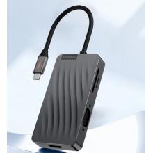 联想（Lenovo）Type-C扩展坞USB-C转HDMI/VGA转接头USB3.0分线器4K投屏PD充电拓展坞适用小新苹果笔记本电脑