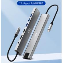 朗科Type-C扩展坞USB-C转DP雷电拓展坞千兆网口HDMI转接头HUB分线器读卡音频通用苹果电脑MacBook华为笔记本