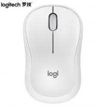 罗技（Logitech）M221 静音鼠标 无线鼠标 办公鼠标 对称鼠标 带无线微型接收器 米白色