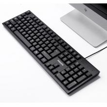 飞利浦（PHILIPS）SPT6234键鼠套装 有线键盘鼠标 防溅洒设计 商务办公 笔记本电脑外接键盘 USB键盘 黑色