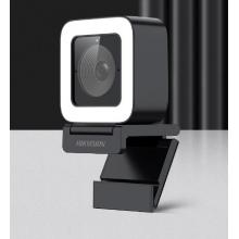 海康威视电脑直播摄像头4K广角双麦克风自动聚焦5挡补光横竖屏切换轻颜摄像机抖音带货