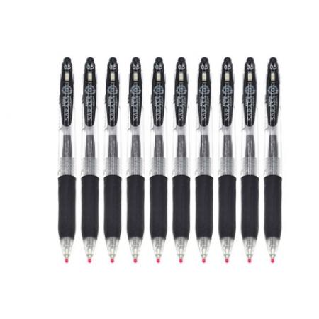 签字笔	斑马牌JJ15 按动中性笔 10支