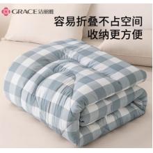洁丽雅（Grace）床褥软垫舒适透气软垫四季可折叠防滑垫双人床褥1.5米床150*200cm