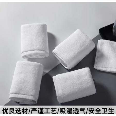 小方巾  全力  30*30纯棉四方小白毛巾 50g加密 订绳