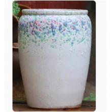 meyao 花盆 白泡高 粗陶 中等