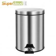 Supercloud(舒蔻) 不锈钢垃圾桶 40*25cm  圆形大号