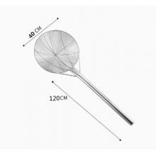 不锈钢笊篱加厚捞面勺超大号 meyao 长120cm*直径40cm