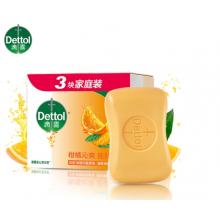滴露（Dettol）健康香皂柑橘沁爽3块装 抑菌99%