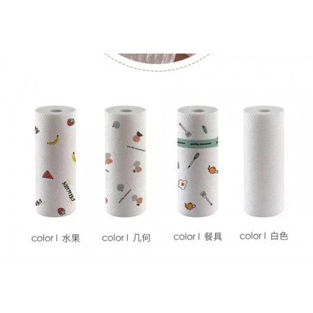 萌念懒人抹布干湿两用家用清洁用品厨房用纸专用纸巾一次性洗碗布吸水 4卷大号印花【升级加厚】800片 干湿两用