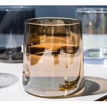 香柚小镇 水杯玻璃漱口杯刷牙杯收纳盒洗漱杯套装家用简约牙缸杯子 琥铂色