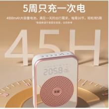 索爱 S350UHF无线小蜜蜂扩音器防啸叫TF卡U盘喇叭麦克风导游闹钟户外便携式 黑     