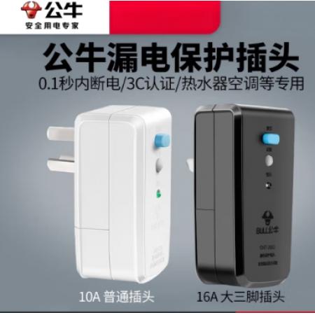 防漏电插头	10A
