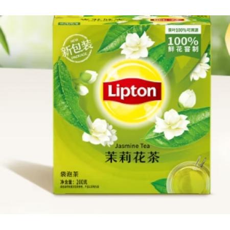 袋泡茶	立顿/茉莉花茶/200克/100包/盒一箱12盒