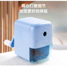得力(deli)学生可自动进笔手摇卷笔刀削笔机/铅笔削笔器/削笔刀/转笔刀 学生文具 开学考试礼物蓝色