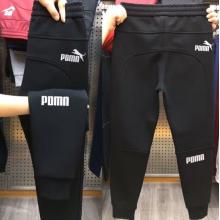 安踏 新款秋季厚款简约休闲裤男网红小伙潮流百搭运动裤弹力小束脚卫裤 春秋黑色 32