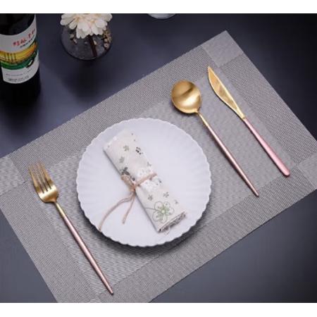 餐垫  对角银灰色30*45CM