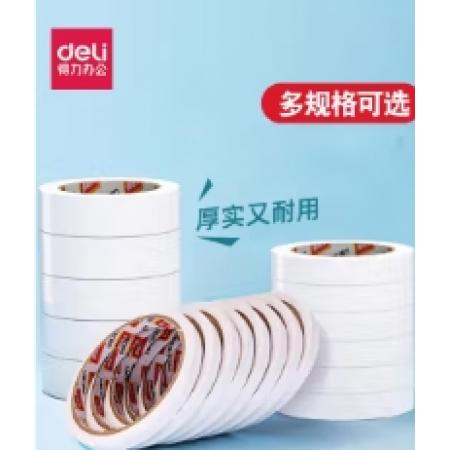 双面胶得力30401/宽12mm长9米/24卷/桶