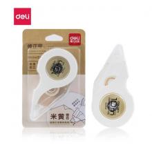 涂改带 得力 8157米黄带芯修正带24/个盒