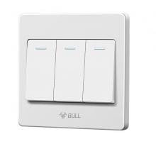 公牛（BULL） 墙壁开关 G07系列 三开单控开关