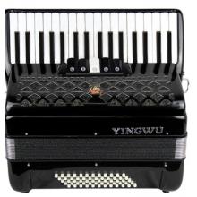鹦鹉（YINGWU）鹦鹉牌手风琴 120贝司黑色YW9968/41键4排簧
