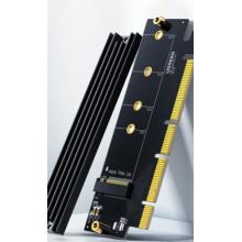 绿联（JEYI）PCIE转接卡 pcie 4.0 转M.2固态硬盘 NVMe扩展卡 PCIe X16/X4/X1转M.2 SSD硬盘套 PCIE4.0X1转NVME（海马2号X1