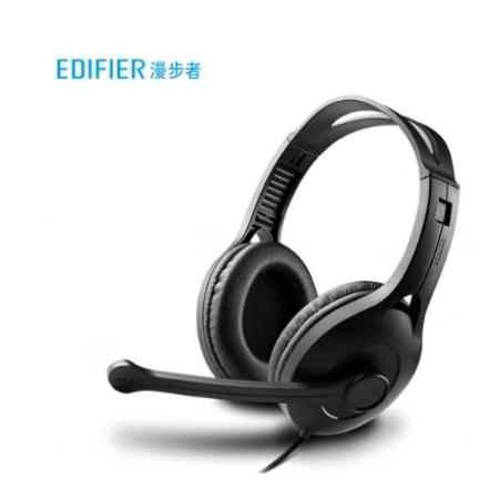 漫步者（EDIFIER）K800 头戴式耳机 电脑耳机耳麦 办公教育 学习培训 黑色