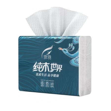 霏羽擦手纸商用1层200抽*20包檫手纸抽取式酒店卫生间 独立塑封 CS025