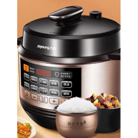 九阳（Joyoung）电压力锅1-6人可预约智能高压锅家用6L双胆电饭煲 Y-60C81
