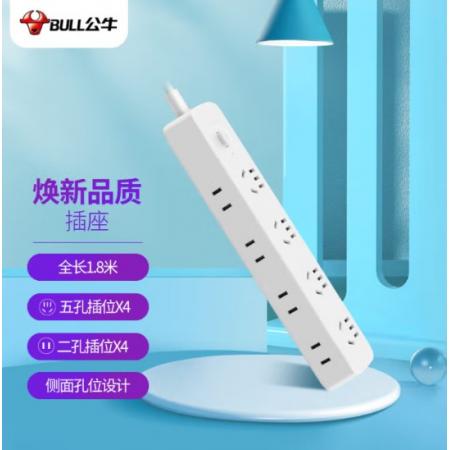 接线板	公牛新 8位总控1.8米 GN-R5440