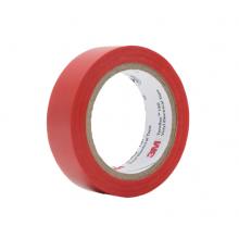 3M 150# 电工胶带 电气绝缘胶带 PVC电工胶布 无铅600V 防潮耐酸碱 红18mm*10m*0.13mm 10卷