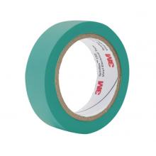 3M 150# 电工胶带 电气绝缘胶带 PVC电工胶布 无铅600V 防潮耐酸碱 绿18mm*10m*0.13mm 10卷