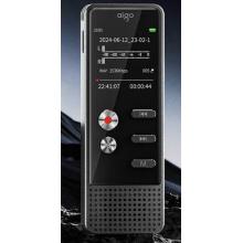 爱国者 aigo 录音笔R3377 16G 一键录音声控录音专业高清远距降噪录音器 学习培训会议办公设备 商务黑
