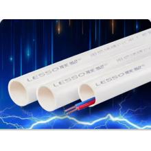 联塑（LESSO）PVC电工穿线管dn20 4分管外径20mm绝缘阻燃网线室外下藏线管 20米16个接头加10个管卡