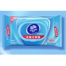 维达（Vinda）杀菌湿巾 80片*12包 细菌杀灭率99.9% 卫生湿纸巾 整箱