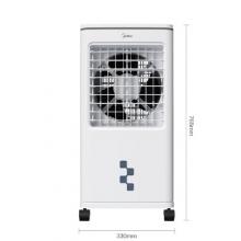 美的（Midea）冷风扇 家用立式单冷空调扇客厅卧室移动冷风机冰晶水冷小空调制冷机 定时遥控制冷风扇 AAG12XF