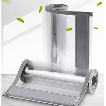 门帘	磁吸PVC水晶板定制1.4米宽*2米高