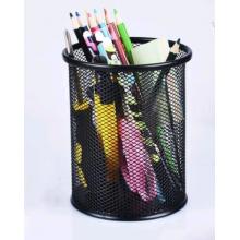 笔筒 得力 圆形直径11cm高14cm  黑色