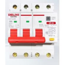 德力西电气 漏电保护器  DZ47SLES 空开带漏保	3P+N 63A