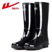 雨鞋 回力 中筒黑色雨鞋均码