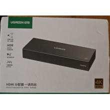 HDMI分配器	绿联90805   一进四出4K高清 经典款